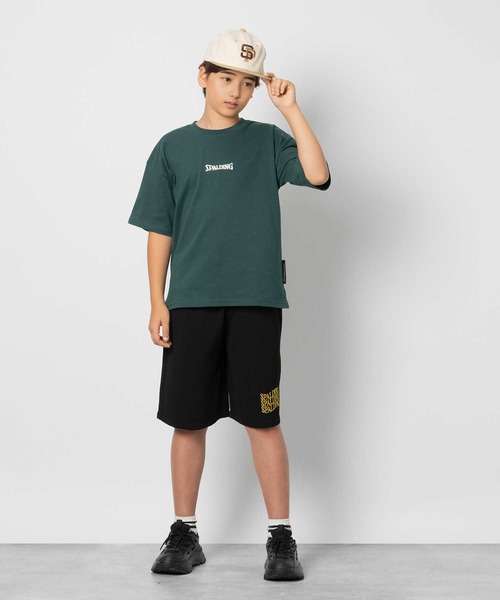 SPALDING(スポルディング)の「SPALDING(スポルディング)【キッズ】コートプリント半袖Tシャツ(Tシャツ/カットソー・キッズ・グリーン/ブラック・150/160/130/140)」の13枚目の写真
