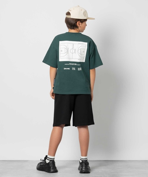 SPALDING(スポルディング)の「SPALDING(スポルディング)【キッズ】コートプリント半袖Tシャツ(Tシャツ/カットソー・キッズ・グリーン/ブラック・150/160/130/140)」の11枚目の写真