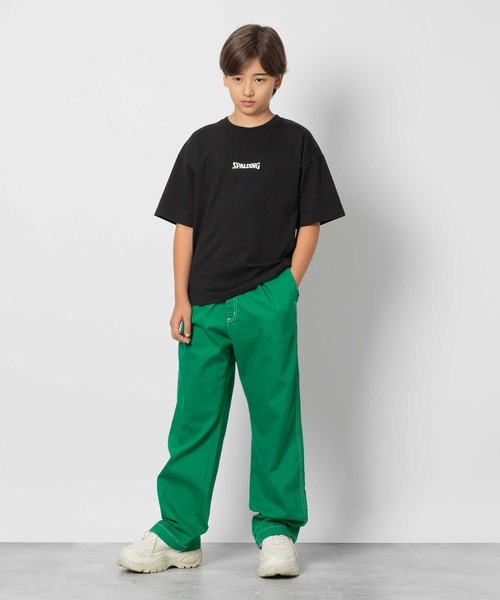 SPALDING(スポルディング)の「SPALDING(スポルディング)【キッズ】コートプリント半袖Tシャツ(Tシャツ/カットソー・キッズ・グリーン/ブラック・150/160/130/140)」の16枚目の写真