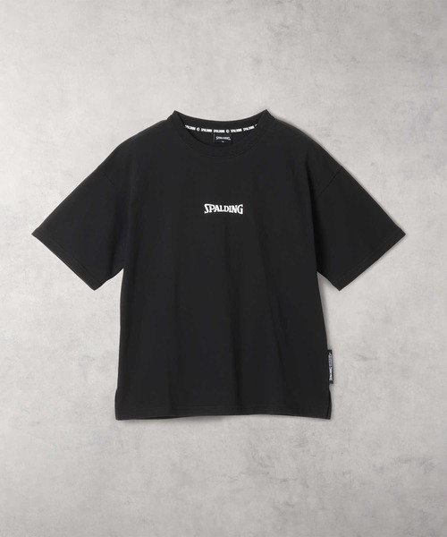 SPALDING(スポルディング)の「SPALDING(スポルディング)【キッズ】コートプリント半袖Tシャツ(Tシャツ/カットソー・キッズ・グリーン/ブラック・150/160/130/140)」の3枚目の写真
