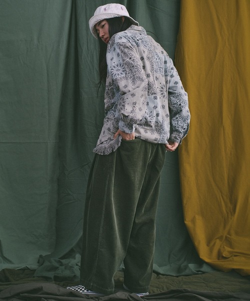 Universal Style Wear（ユニバーサルスタイルウェア）の「Universal Style Wear HAV-A-HANK ハバハンク パッチワーク シャツ（シャツ/ブラウス・メンズ・ブラウン/グレー・X-LARGE/LARGE/MEDIUM）」の12枚目の写真