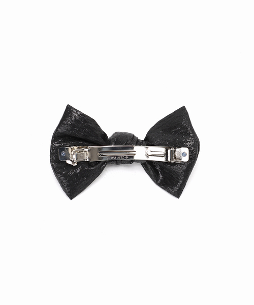 Spick & Span（スピックアンドスパン）の「TRESSE / トレス Gabrielle Ribbon Valetta HA-12（バレッタ/ヘアクリップ・レディース・ゴールド/ブラック・FREE）」の6枚目の写真