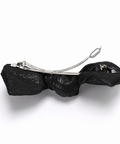 Spick & Span（スピックアンドスパン）の「TRESSE / トレス Gabrielle Ribbon Valetta HA-12（バレッタ/ヘアクリップ・レディース・ゴールド/ブラック・FREE）」の7枚目の写真