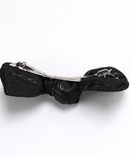 Spick & Span（スピックアンドスパン）の「TRESSE / トレス Gabrielle Ribbon Valetta HA-12（バレッタ/ヘアクリップ・レディース・ゴールド/ブラック・FREE）」の8枚目の写真