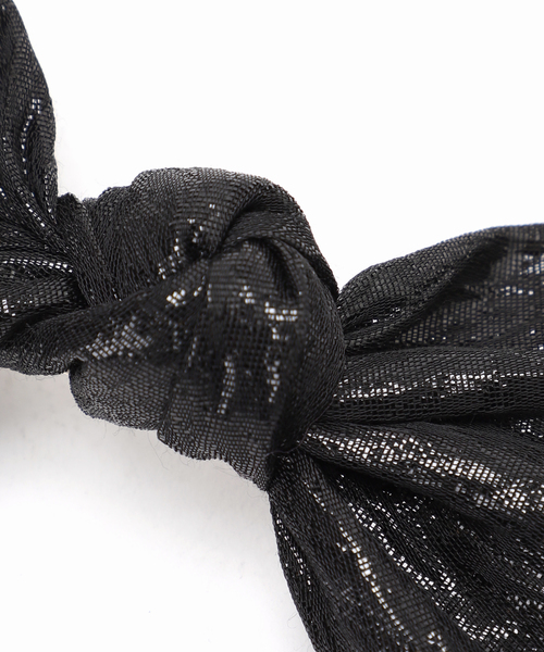 Spick & Span（スピックアンドスパン）の「TRESSE / トレス Gabrielle Ribbon Valetta HA-12（バレッタ/ヘアクリップ・レディース・ゴールド/ブラック・FREE）」の11枚目の写真