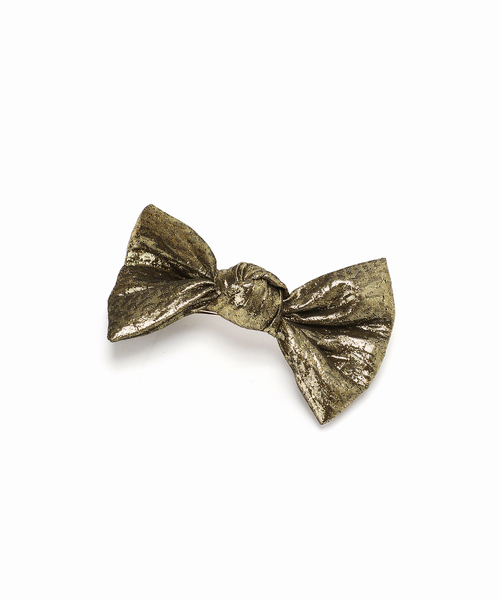 Spick & Span（スピックアンドスパン）の「TRESSE / トレス Gabrielle Ribbon Valetta HA-12（バレッタ/ヘアクリップ・レディース・ゴールド/ブラック・FREE）」の12枚目の写真