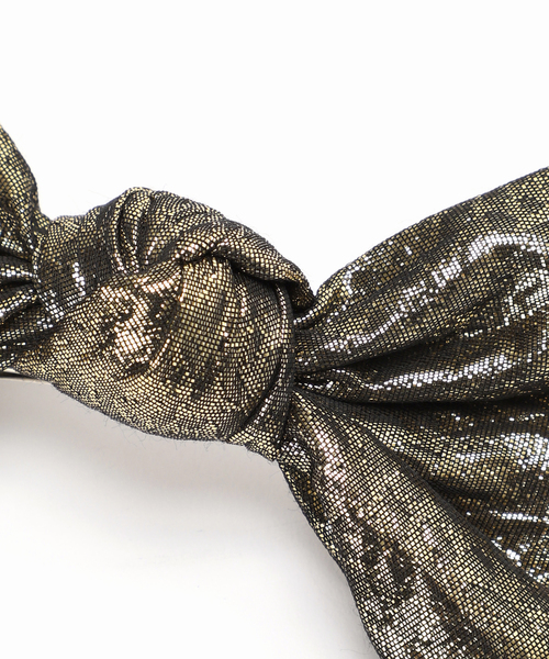 Spick & Span（スピックアンドスパン）の「TRESSE / トレス Gabrielle Ribbon Valetta HA-12（バレッタ/ヘアクリップ・レディース・ゴールド/ブラック・FREE）」の13枚目の写真