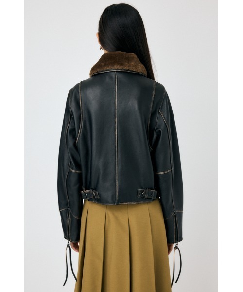 本格派ま！ セール】LEATHER FLIGHT ジャケット（その他アウター）｜MOUSSY ジャケット・アウター