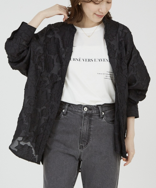 【シアートップス】シアージャガードオーバーシャツ（シャツ/ブラウス）｜abahouse mavie（アバハウスマヴィ） 9,680円