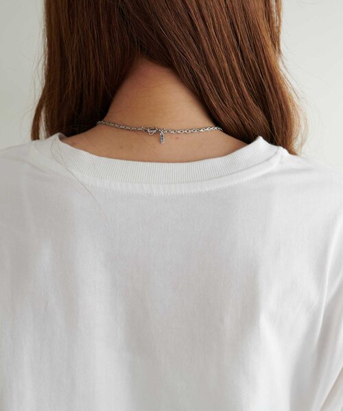 セール】【新色追加!/WEB限定】ハート刺繍ワンポイントロンT（Tシャツ