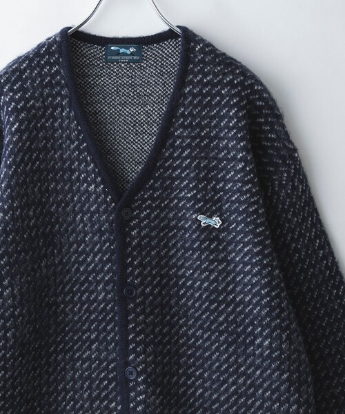 PENNEYS(ぺニーズ)の「【そうコレ!】Penneys(ぺニーズ)別注ジャガードシャギーニットカーディガン(カーディガン/ボレロ・メンズ・オフホワイト/ネイビー/ベージュ/ブラック・XL/L/M/S)」の4枚目の写真