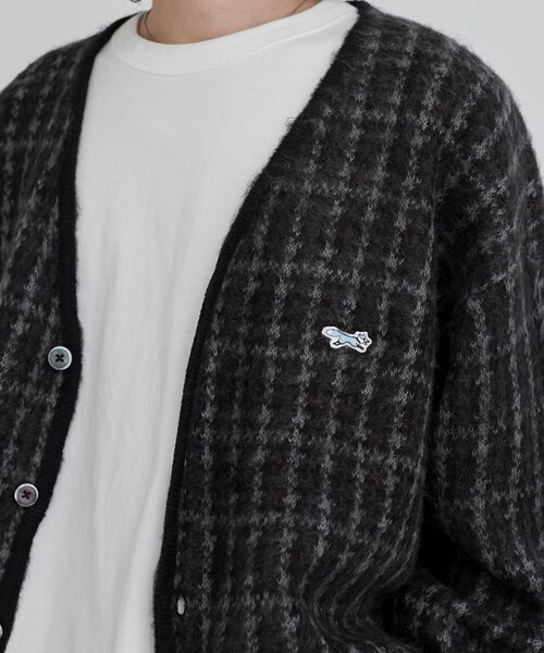 PENNEYS(ぺニーズ)の「【そうコレ!】Penneys(ぺニーズ)別注ジャガードシャギーニットカーディガン(カーディガン/ボレロ・メンズ・オフホワイト/ネイビー/ベージュ/ブラック・XL/L/M/S)」の6枚目の写真