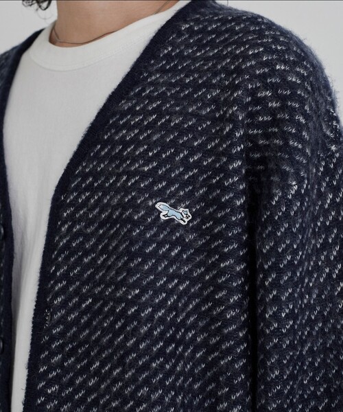 PENNEYS(ぺニーズ)の「【そうコレ!】Penneys(ぺニーズ)別注ジャガードシャギーニットカーディガン(カーディガン/ボレロ・メンズ・オフホワイト/ネイビー/ベージュ/ブラック・XL/L/M/S)」の20枚目の写真