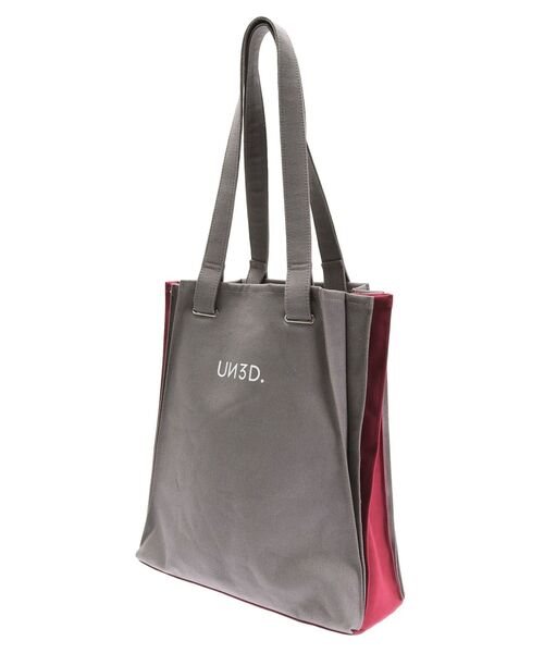 UN3D.（アンスリード）の「BI-COLOR ORIGAMI PLEATS TOTE / バイ
