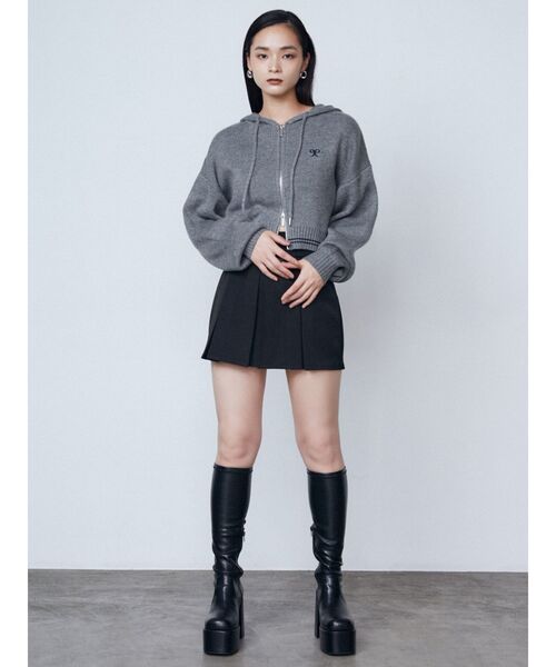 EMODA（エモダ）の「チューズニットフードカーディガン（ニット/セーター・レディース・グレー/ブラック/ベージュ・FREE）」の19枚目の写真