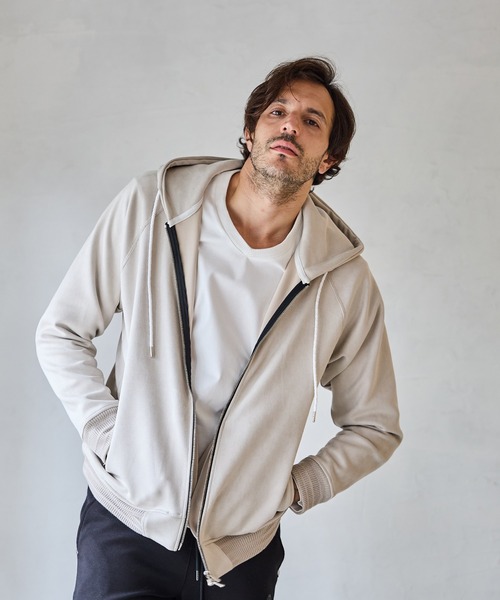 RATTLE TRAP（ラトルトラップ）の「フェイクスエードZIPUPパーカー（パーカー・メンズ・ブラック/ブルー/ホワイト・M/L/LL）」の8枚目の写真