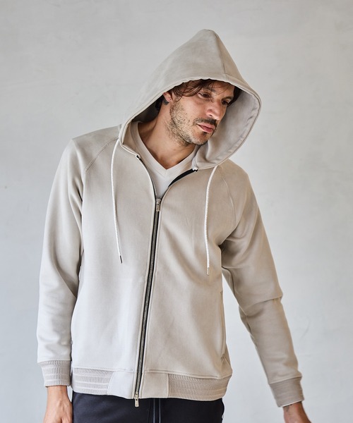 RATTLE TRAP（ラトルトラップ）の「フェイクスエードZIPUPパーカー（パーカー・メンズ・ブラック/ブルー/ホワイト・M/L/LL）」の11枚目の写真