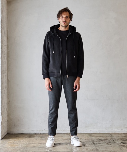 RATTLE TRAP（ラトルトラップ）の「フェイクスエードZIPUPパーカー（パーカー・メンズ・ブラック/ブルー/ホワイト・M/L/LL）」の15枚目の写真