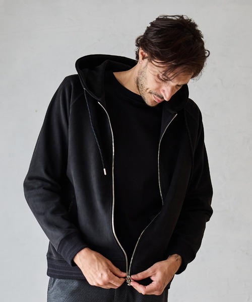 RATTLE TRAP（ラトルトラップ）の「フェイクスエードZIPUPパーカー（パーカー・メンズ・ブラック/ブルー/ホワイト・M/L/LL）」の19枚目の写真