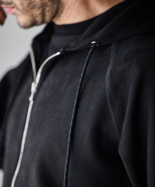 RATTLE TRAP（ラトルトラップ）の「フェイクスエードZIPUPパーカー（パーカー・メンズ・ブラック/ブルー/ホワイト・M/L/LL）」の21枚目の写真