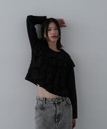 N.（N. Natural Beauty Basic） | ◆ラッフルフォールブラウス(シャツ/ブラウス)