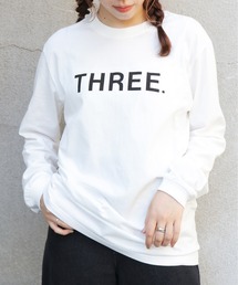【UNIT CHEST】unique unisex T-shirt ロゴロンT THREE