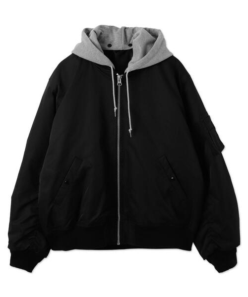 WEGO（ウィゴー）の「WEGO/パテッドフードMA-1（MA-1・メンズ・ブラック/カーキ・LARGE/MEDIUM）」の17枚目の写真