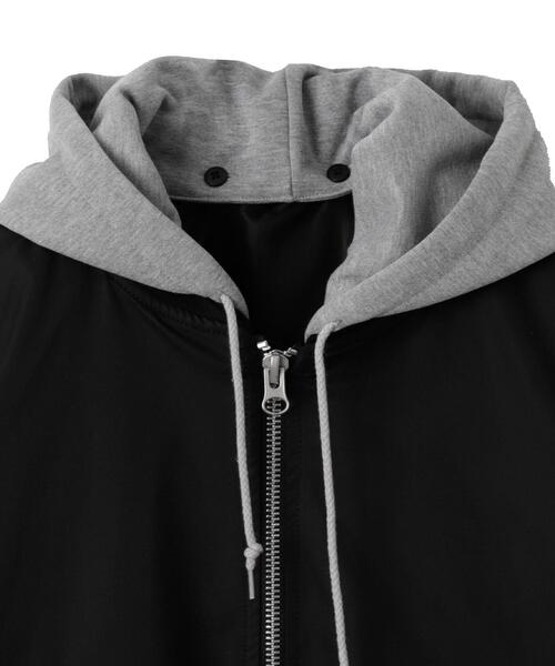 WEGO（ウィゴー）の「WEGO/パテッドフードMA-1（MA-1・メンズ・ブラック/カーキ・LARGE/MEDIUM）」の19枚目の写真