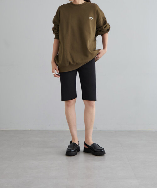 earthy（アーシー）の「ニットバイカーパンツ（その他パンツ