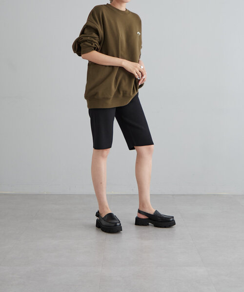 earthy（アーシー）の「ニットバイカーパンツ（その他パンツ