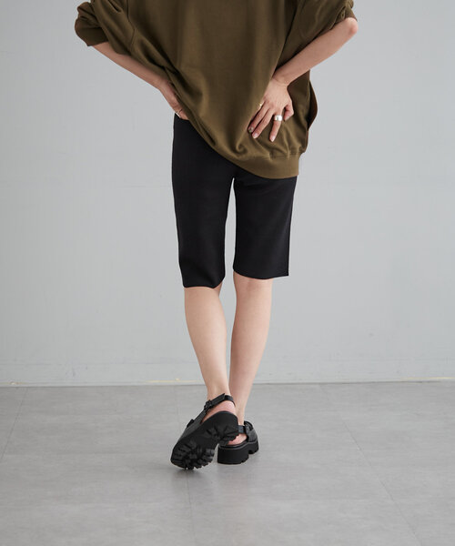 earthy（アーシー）の「ニットバイカーパンツ（その他パンツ・レディース・ブラック/ブラウン・FREE）」の7枚目の写真