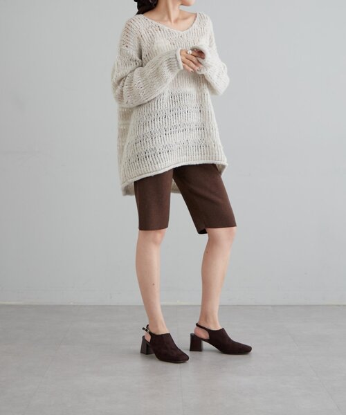 earthy（アーシー）の「ニットバイカーパンツ（その他パンツ・レディース・ブラック/ブラウン・FREE）」の14枚目の写真