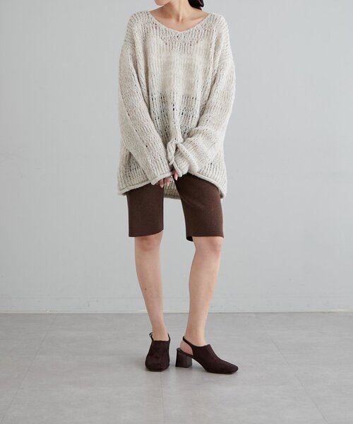 earthy（アーシー）の「ニットバイカーパンツ（その他パンツ・レディース・ブラック/ブラウン・FREE）」の16枚目の写真