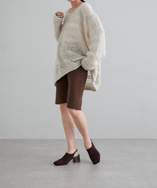 earthy（アーシー）の「ニットバイカーパンツ（その他パンツ・レディース・ブラック/ブラウン・FREE）」の18枚目の写真