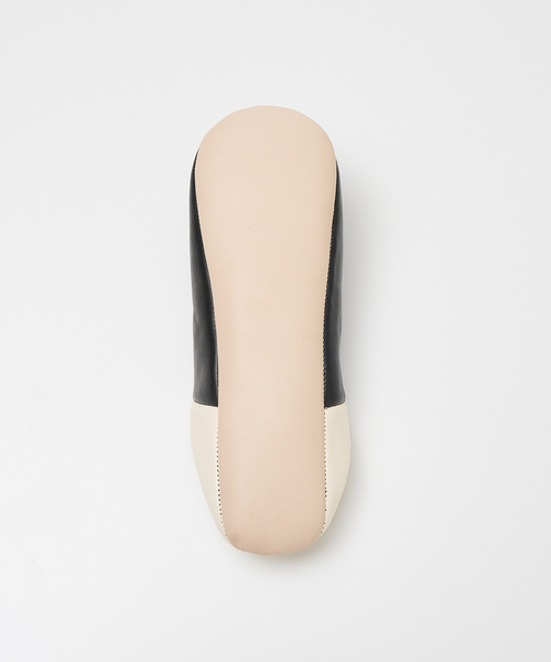 collex（コレックス）の「ツートーンバブーシュ L（ルームシューズ/スリッパ・レディース・ブラック/グレー・フリー）」の7枚目の写真