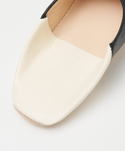 collex（コレックス）の「ツートーンバブーシュ L（ルームシューズ/スリッパ・レディース・ブラック/グレー・フリー）」の8枚目の写真