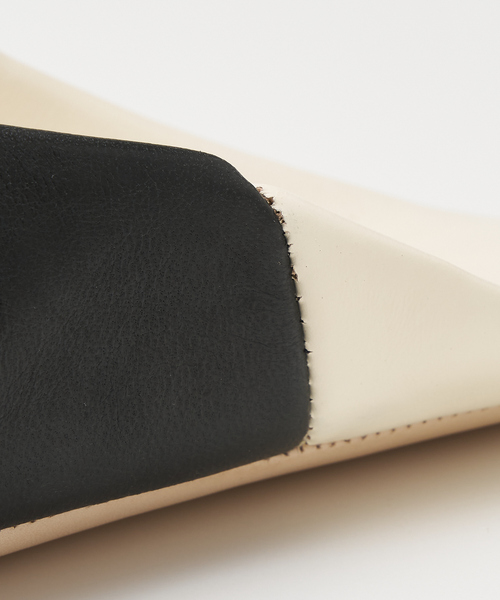 collex（コレックス）の「ツートーンバブーシュ L（ルームシューズ/スリッパ・レディース・ブラック/グレー・フリー）」の9枚目の写真