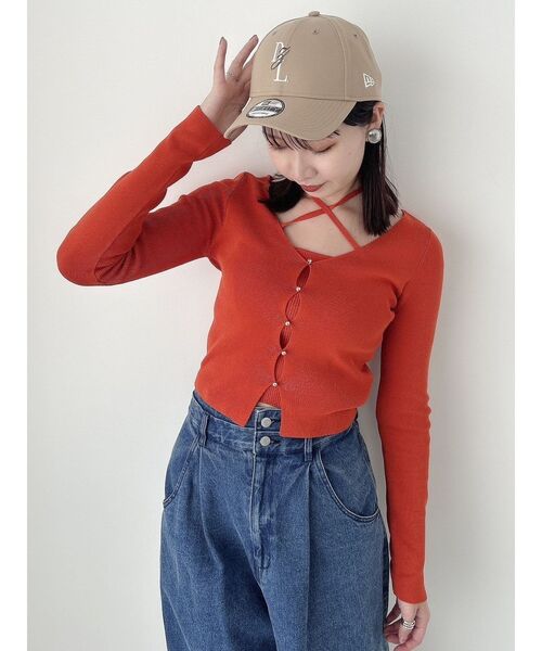 NEW ERA（ニューエラ）の「【NEW ERA×dazzlin】9FORTY（キャップ・レディース・ベージュ/ブラック/その他・FREE）」の5枚目の写真