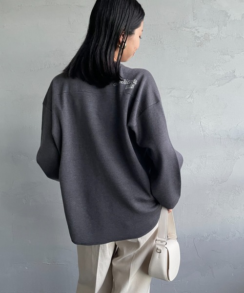 Americana×JEANS FACTORY別注 AC カレッジデザインニット Americana×JEANS FACTORY別注 AC カレッジデザインニット
