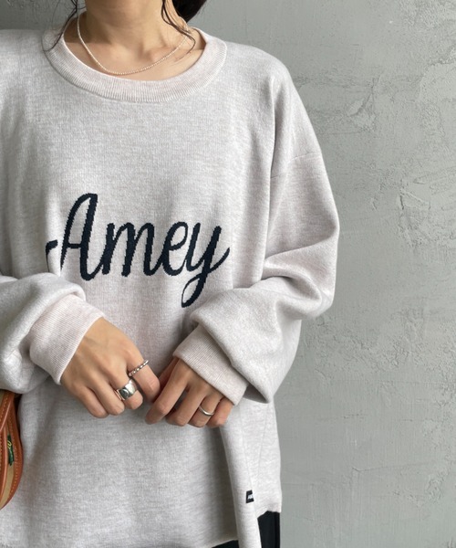 Americana×JEANS FACTORY別注 AC カレッジデザインニット セール】[Americana×JEANS FACTORY/アメリカーナ×ジーンズ