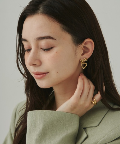 リボンデザイン ピアス(片耳用) 凛 RIN ボディピアス リボン 14G 16G 軟骨 可愛い 片耳用