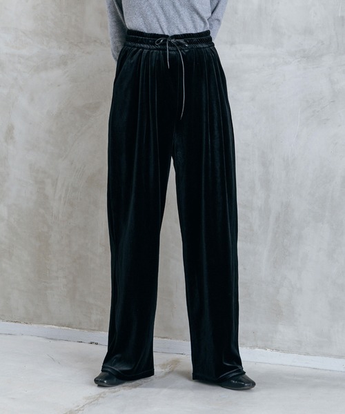 LIENCOEUR（リアンクール）の「ベロアルーズパンツ（その他パンツ・レディース・ネイビー/ブラウン/ブラック・MEDIUM/SMALL）」の8枚目の写真