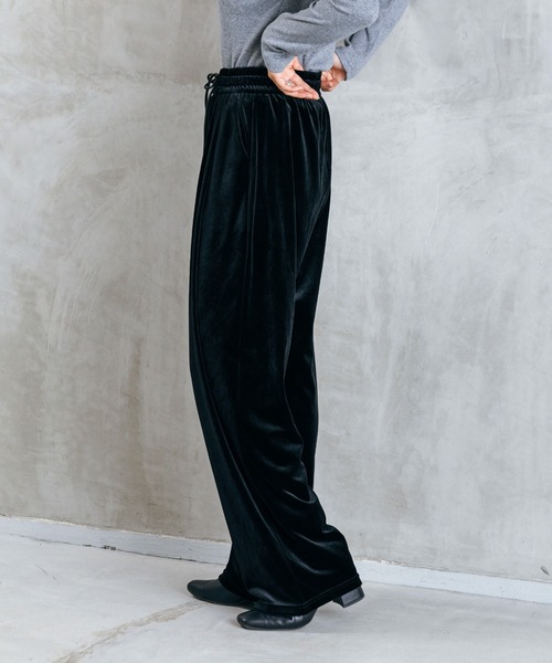 LIENCOEUR（リアンクール）の「ベロアルーズパンツ（その他パンツ・レディース・ネイビー/ブラウン/ブラック・MEDIUM/SMALL）」の7枚目の写真