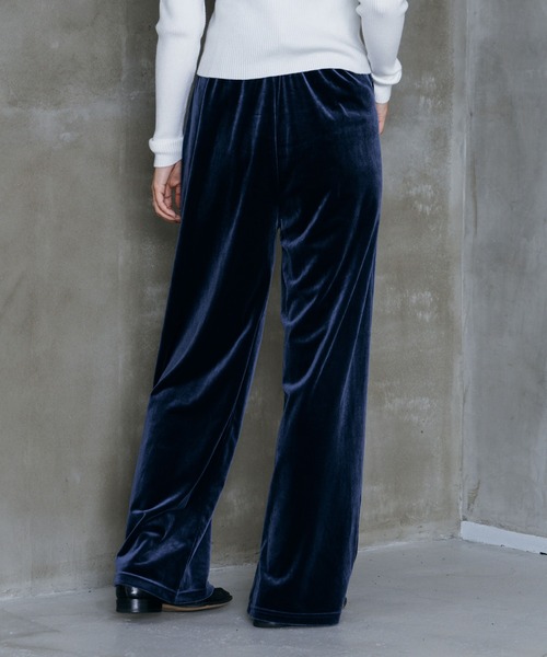 LIENCOEUR（リアンクール）の「ベロアルーズパンツ（その他パンツ・レディース・ネイビー/ブラウン/ブラック・MEDIUM/SMALL）」の12枚目の写真