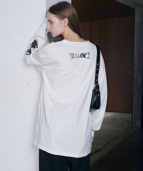 (美品)脳××× LOGOFRAME COLLAR BIG カットソー チェーンロゴ刺繍ロンT | Miiakiis Official Store