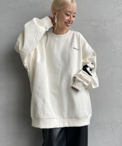 RVCA（ルーカ）の「[RVCA/ルーカ] STACKHOUSE CR バックプリント スウェットトレーナー（スウェット・レディース・ブラック/オフホワイト/ロイヤルブルー・M/L）」の16枚目の写真