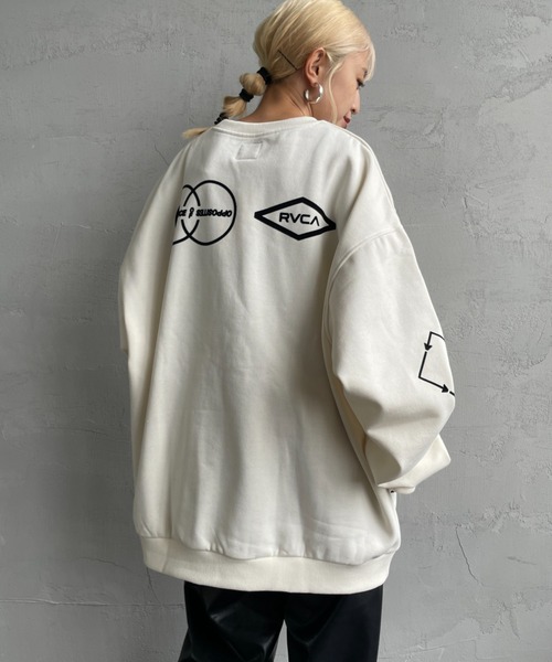 RVCA（ルーカ）の「[RVCA/ルーカ] STACKHOUSE CR バックプリント スウェットトレーナー（スウェット・レディース・ブラック/オフホワイト/ロイヤルブルー・M/L）」の18枚目の写真
