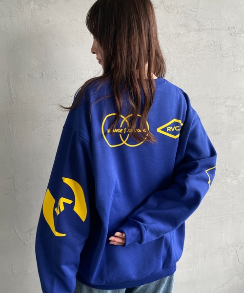 RVCA/ルーカ] STACKHOUSE CR バックプリント スウェット