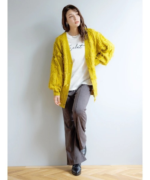 LUDIC PARK（ルディックパーク）の「スエードポンチフレアパンツ（その他パンツ・レディース・ダークグレー/モカ/ライトグレー/ブラック・M）」の21枚目の写真