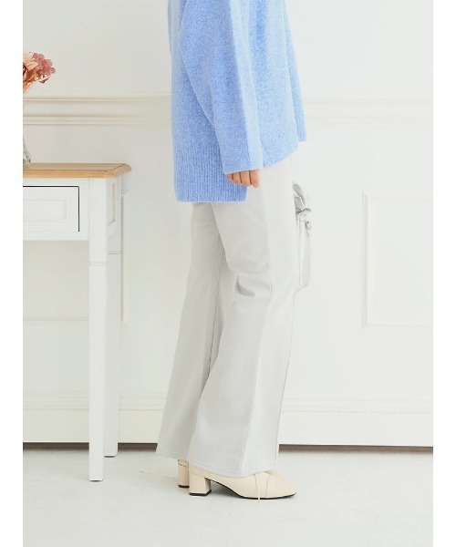 LUDIC PARK（ルディックパーク）の「スエードポンチフレアパンツ（その他パンツ・レディース・ダークグレー/モカ/ライトグレー/ブラック・M）」の15枚目の写真